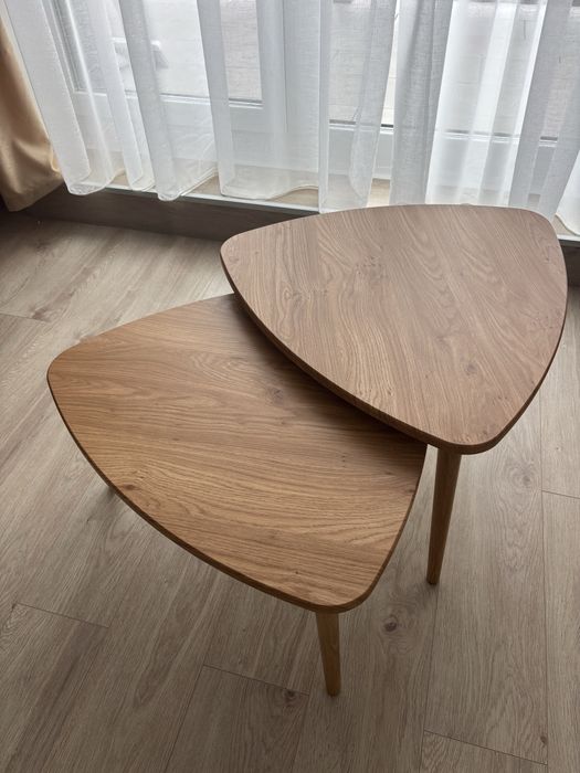 Set de 2 măsuțe Pro line stejar