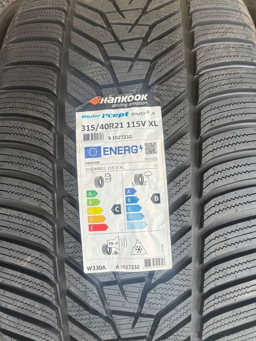 Vând set anvelope 275/45/21-315/40/21 hankook de iarnă noi