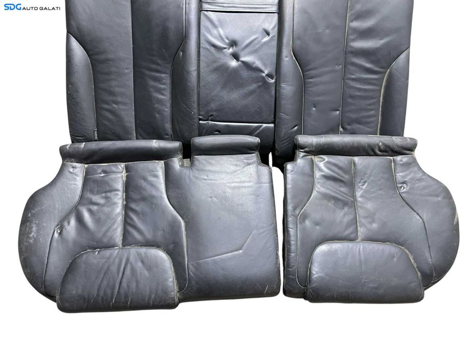 Interior Complet Scaun Scaune Stanga Dreapta Fata Sofer Pasager Piele Neagra cu Rabatare Bancheta Spate cu Sezut Spatar Volkswagen Passat B6 Sedan Berlina Limuzina 2005 - 2010 [LR0352]