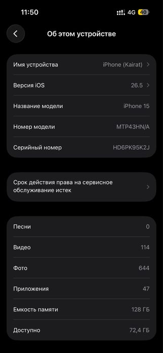 Продам 15 на 128