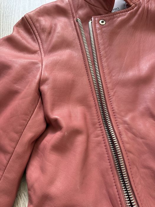 Geaca piele naturala Mango