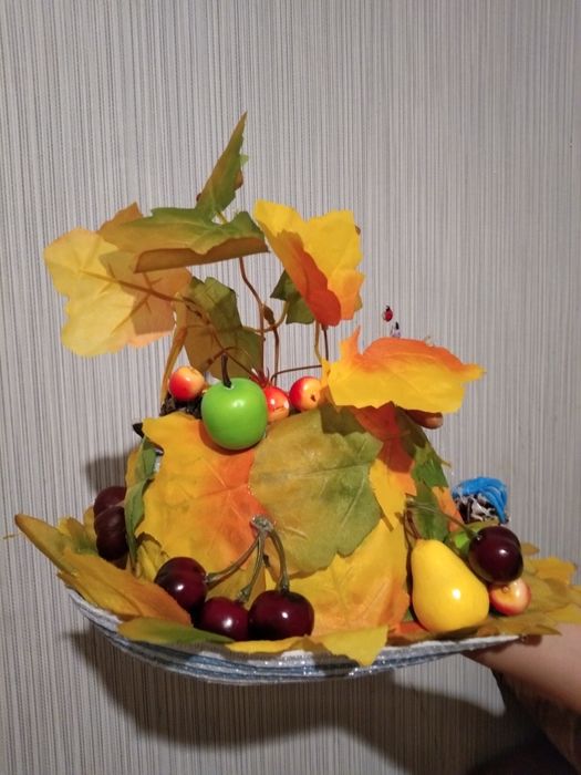 Осенняя поделка шляпа на бал