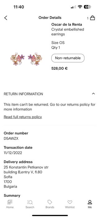 Оригинални обеци Oscar de la Renta