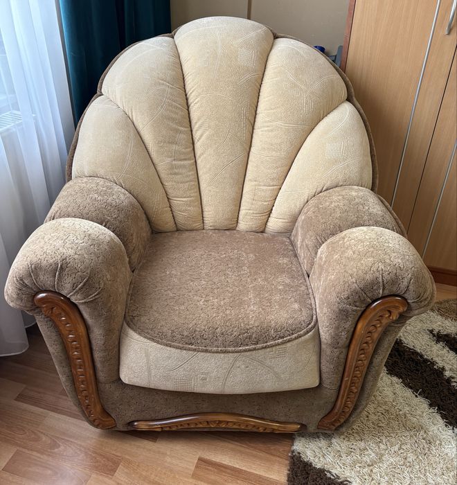 Canapea extensibila si 2 fotolii