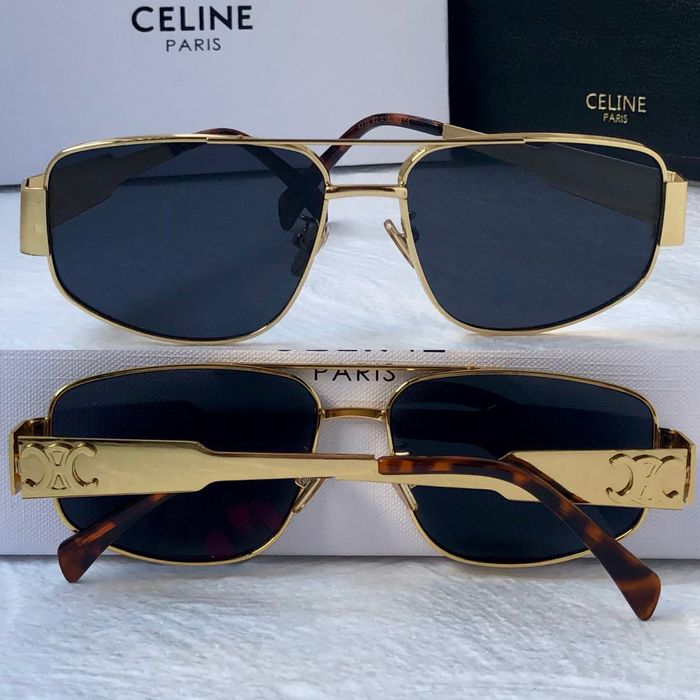 Дамски Мъжки слънчеви очила правоъгълни 2 цвята златни сребърни черни