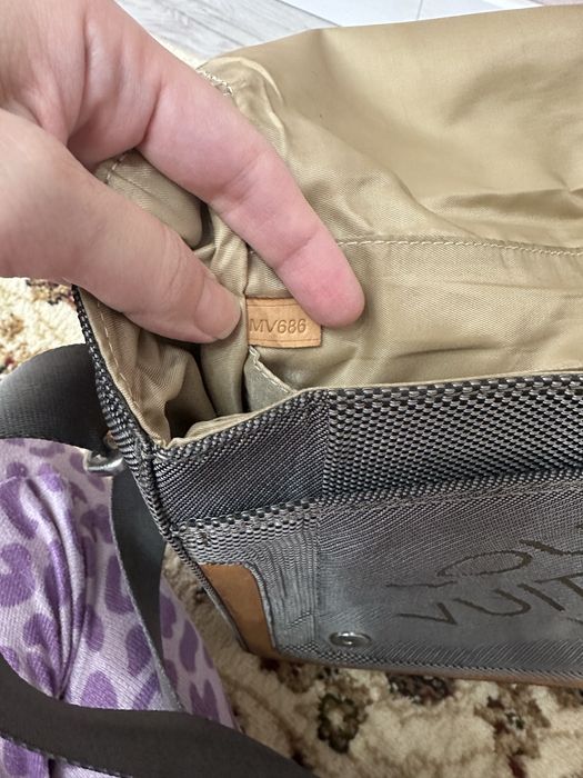 Louis Vuitton, сумка из текстиля и кожи