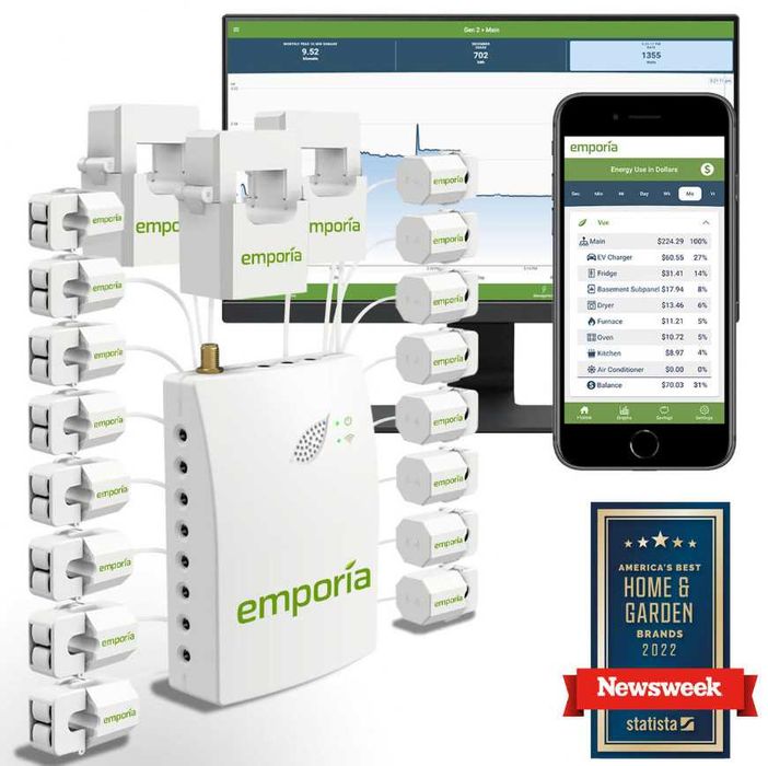 EMPORIA Gen 2 Vue смарт електромер, трифазен, интелигентен
