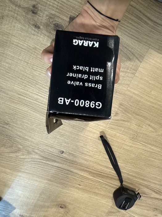 Ventil lavoar Karag negru mat