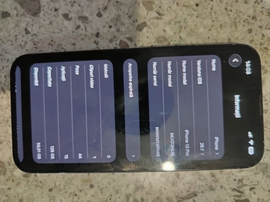 Iphone 13 pro sierra blue , 100% sanatate baterie