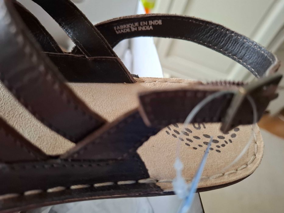 Sandale TBS Franta, piele naturala marime 39 Noi, 25 cm