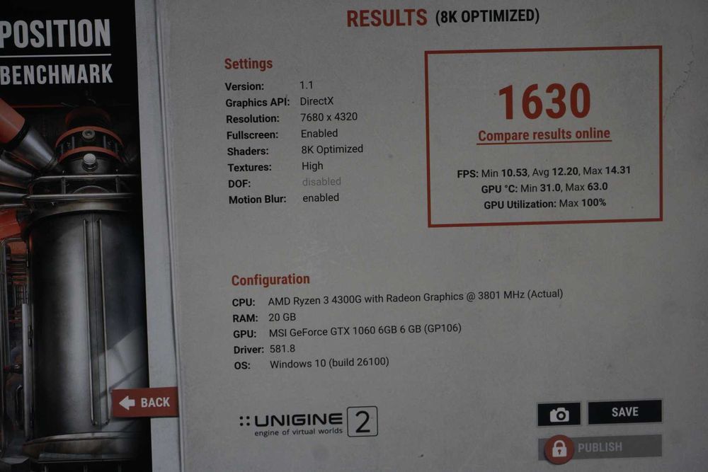 Видеокарта GTX 1060 6GB MSI / вкл ДДС