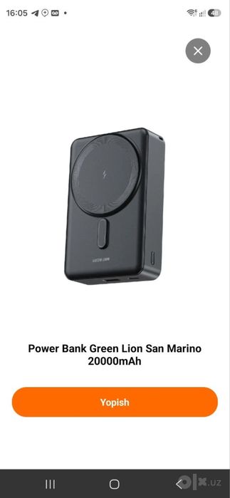 Power bank green lion