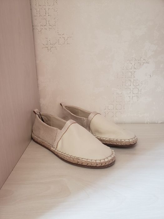 Эспадрильи Zara,хлопковые,повседневная носка,лоферы Zara,размер 34