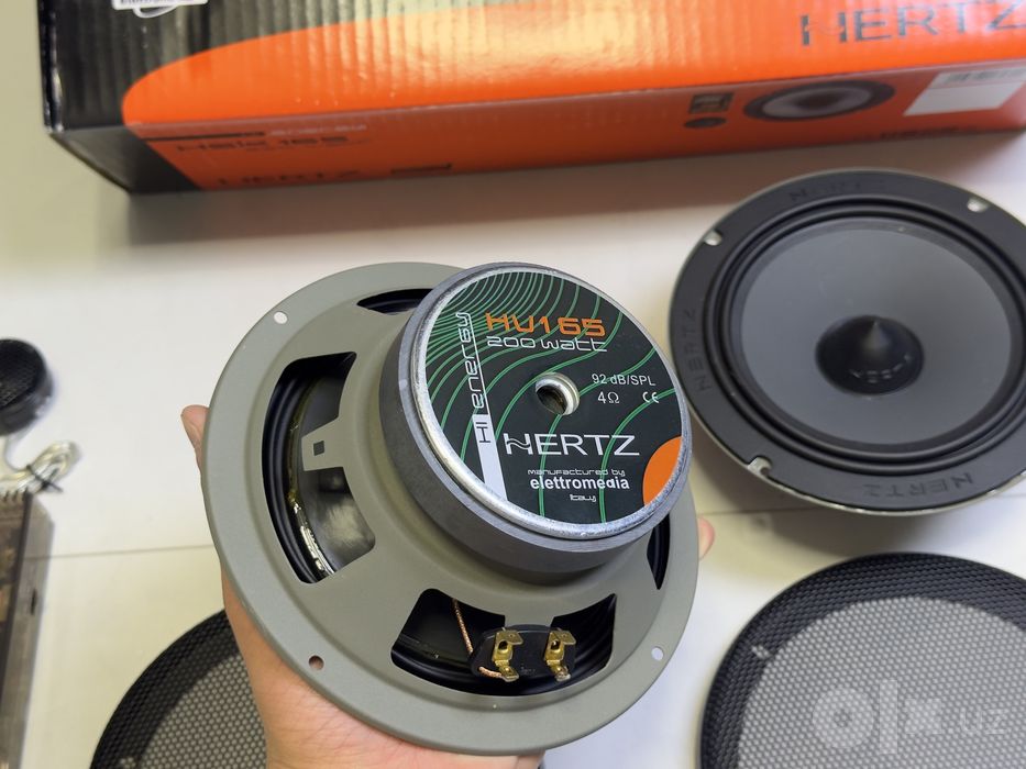 2-Компонентные динамики Hertz HSK-165 250w Midbass+Piwalka(16,5sm)