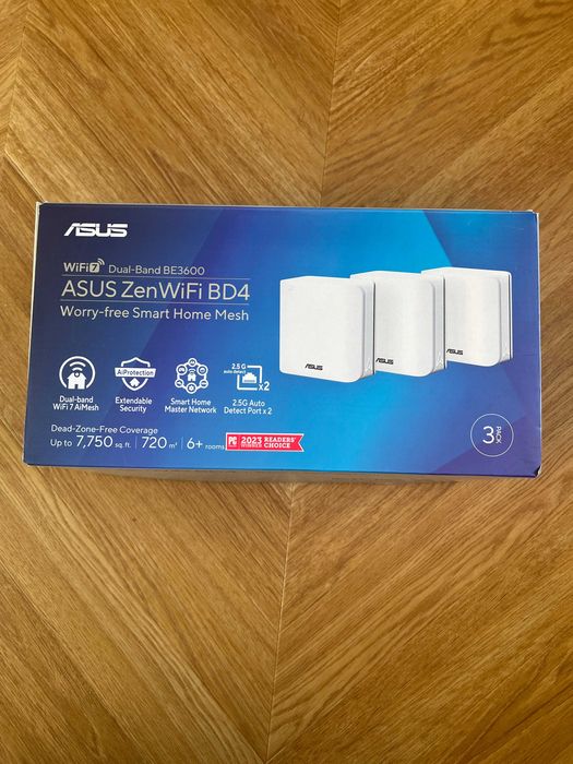 2x ASUS ZenWiFi BD4 WiFi 7 noi, garanție - fără schimb