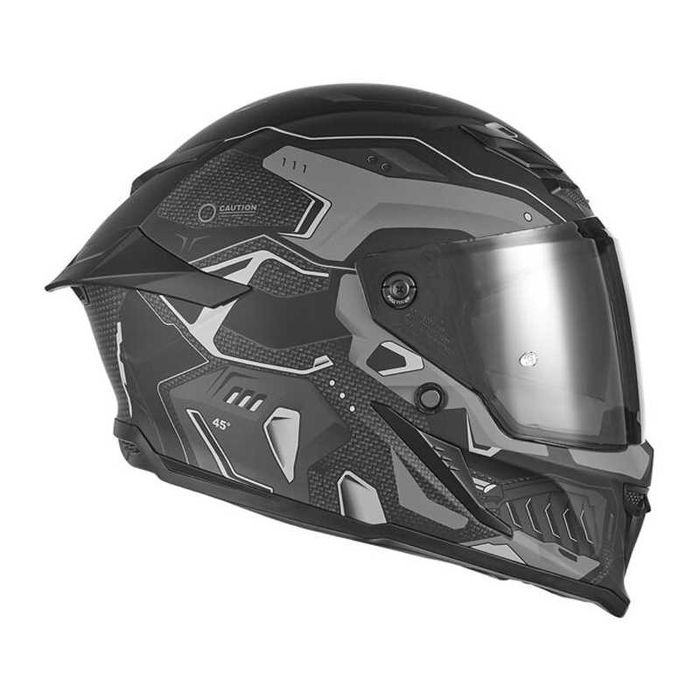 Cască moto FullFace Noua NOX GOLIATH Exklusiv titan Integrala, viziera fumurie inclusa in pachet