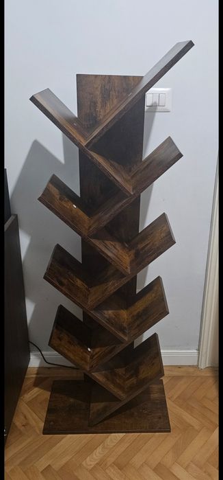 Biblioteca cu raft pentru carti 141cm x 50cm x 25 cm