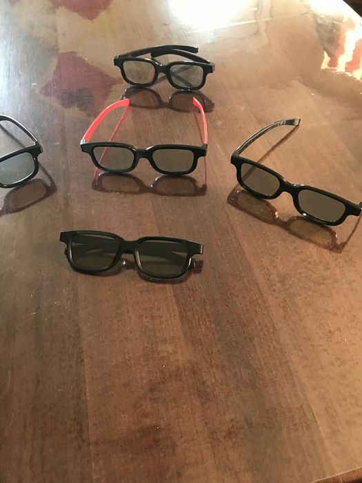 5 броя 3D очила real 3D