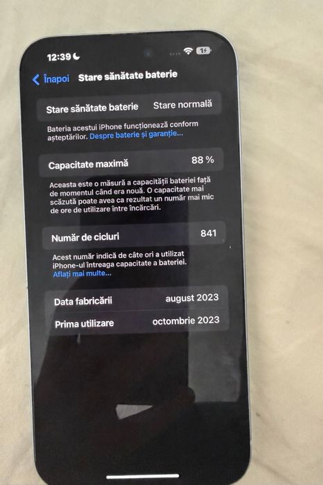 Iphone 15 plus 128 gb blue pret fix nu negociez