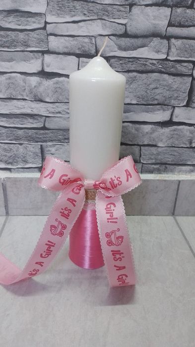 Lumanare botez fetite si baietei