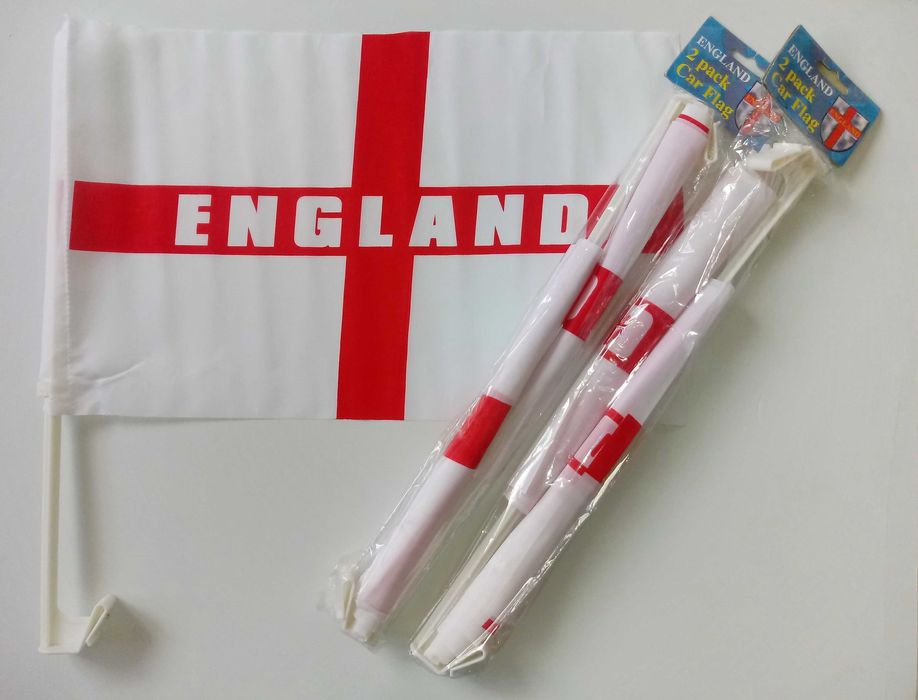 Знамена на Англия за кола, 2 бр за 8 лв.