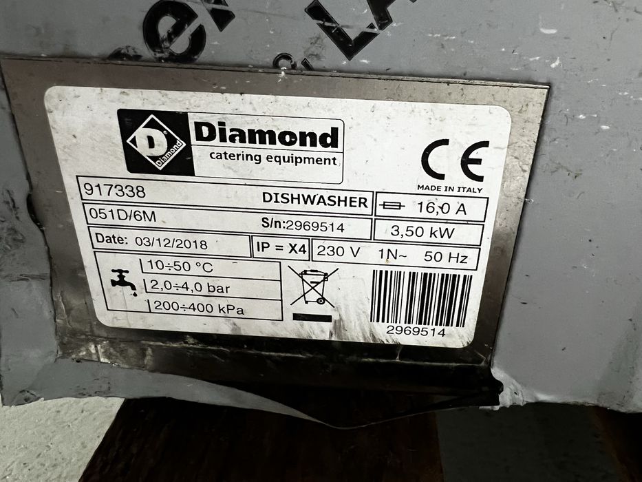 Masina vase Pro - Diamond Italia - cos 50 x 50 - 230V - 3.5 KW