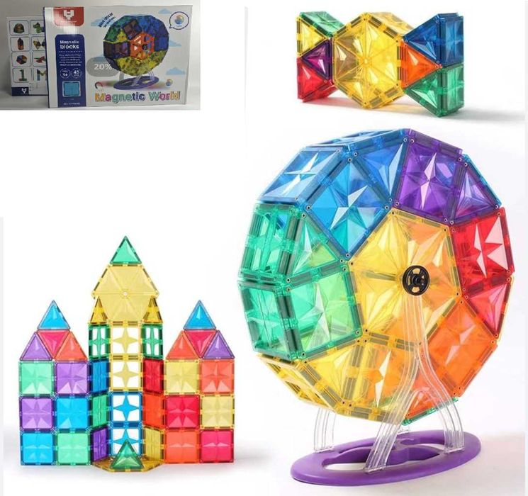 Само магнитни елементи! Магнитен конструктор Виенско Колело 45ч. 41лв.