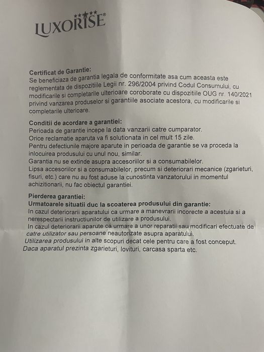 Aparat epilare Luxorise+6 rezerve de la Senso Pro