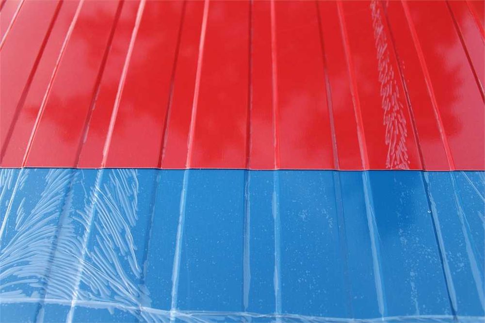 Облицовъчна пластифицирана трапецовидна ламарина TR2x60-1200