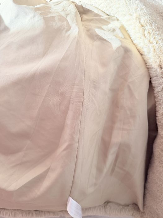 ZARA еко палто в пясъчно