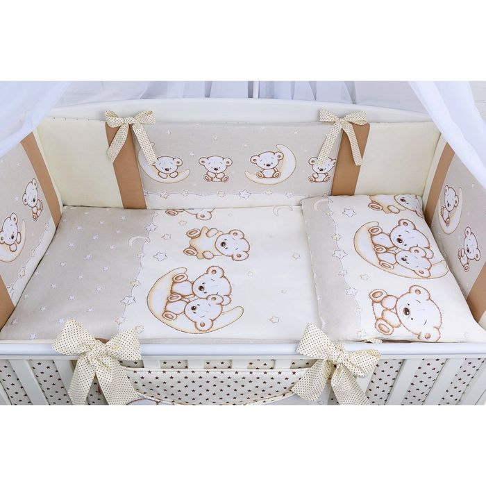 Lenjerie de pătuț pentru bebeluși 120*60 cm 8 piese