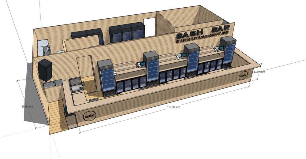 Бар Стейшъни - модулни, за многократна употреба, алпака.(bar stations)
