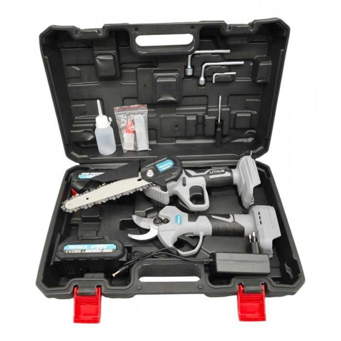 НЕМСКИ Резачка за Клони и Лозарска Ножица 36V 8,0AH + ЛЕД ФЕНЕР