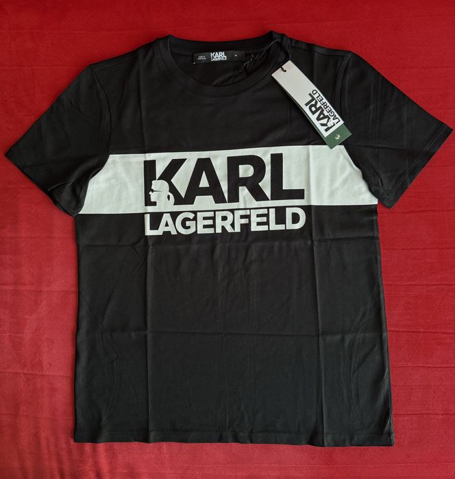 Tricou Karl Lagerfeld original tricou negru tshirt XS / S