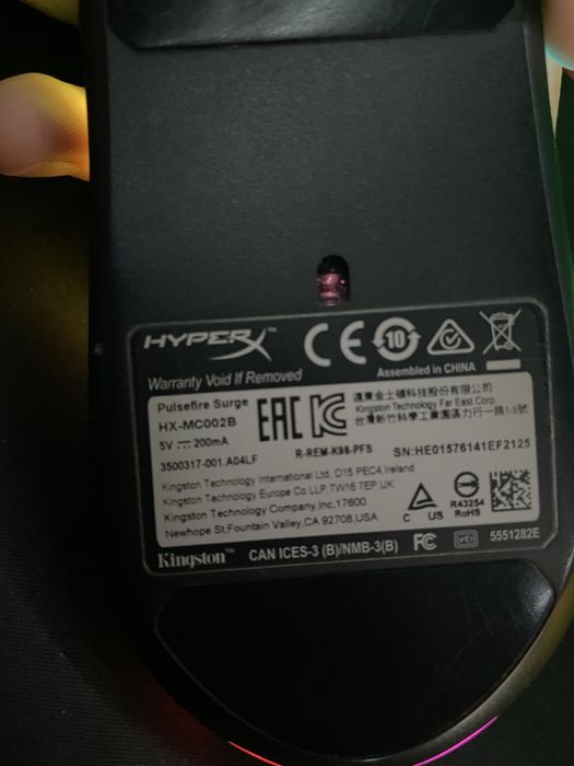 Hyper x mcoo2b мышка игровая