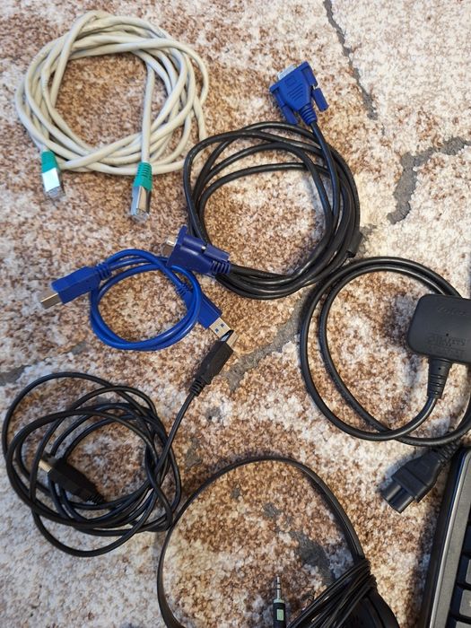 Lot Tastatura Microsoft   ,Genius , cablu alimentare,  casti