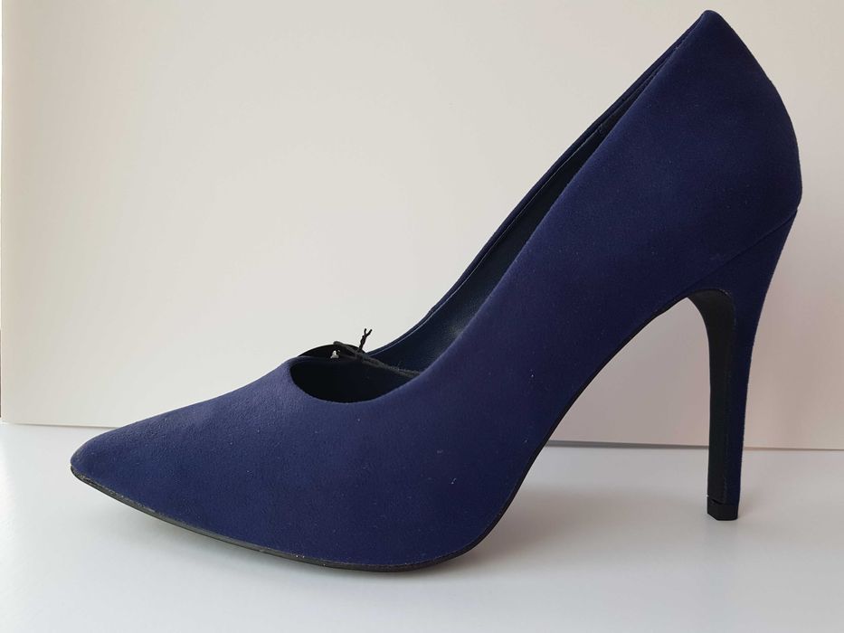 Pantofi bleumarin eleganti stiletto NEW LOOK