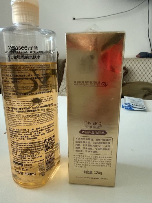 Крем для лица и тонер для лица