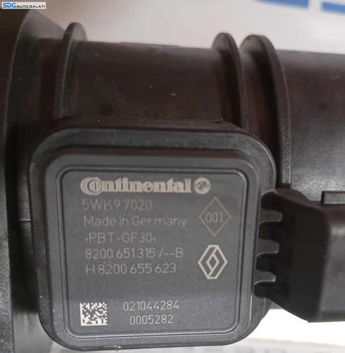 Debitmetru Aer Dacia Logan 1.5 CDI 2010 - 2012 Cod 8200651315 B H 8200655623 5WK97020  (coduri compatibile 4406095 93863986 22680-00QAD 6070940048 A607094004 A6070940048)[M5209]