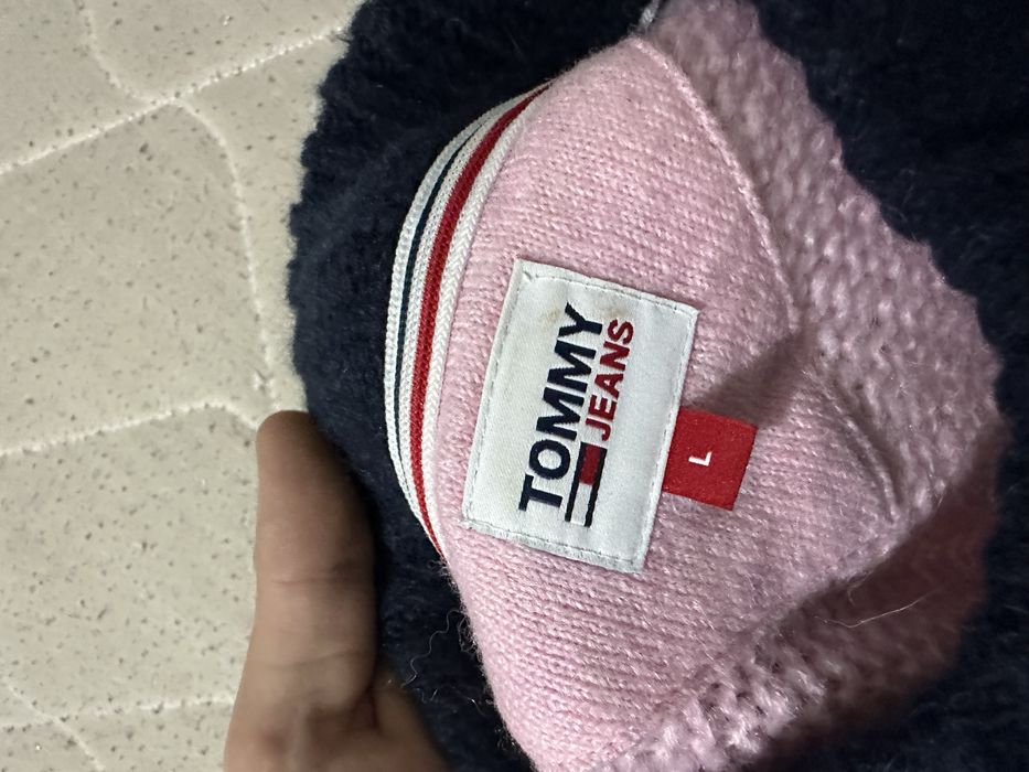 Tommy Jeans Bell Sleeve Flag sweater вълнен пуловер