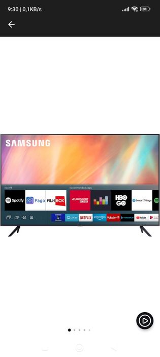 Televizor Samsung 43AU7102, 108 cm, Smart, 4K Ultra HD, LED, Clasa G