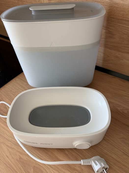 Patut bebe, sterilizator Philips, țarc lionelo, marsupiu isara, balansoar electric, cada cu suport bebe