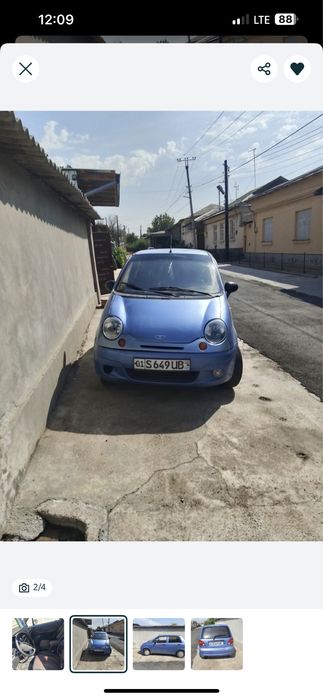 Arenda matiz 2009 yil 420,000 km