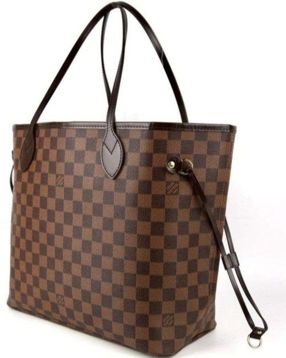 Geanta piele naturala LV Neverfull,portofel simplu atasat,certificat