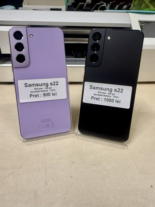 Samsung s22 / 128 gb / 100% baterie / garantie