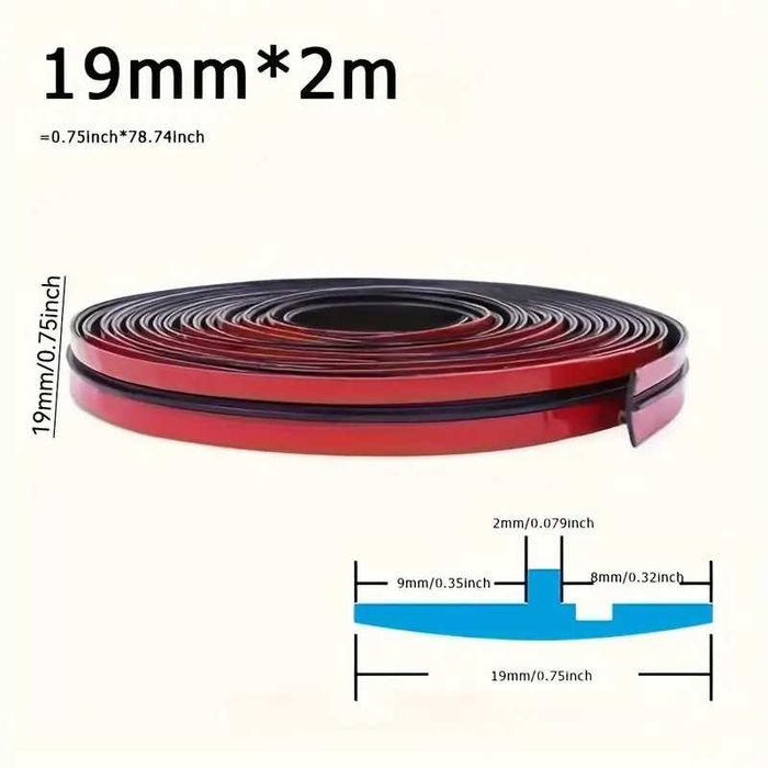 Уплътнение за стъкло на автомобил, кола, уплътнителна лента 2 метра