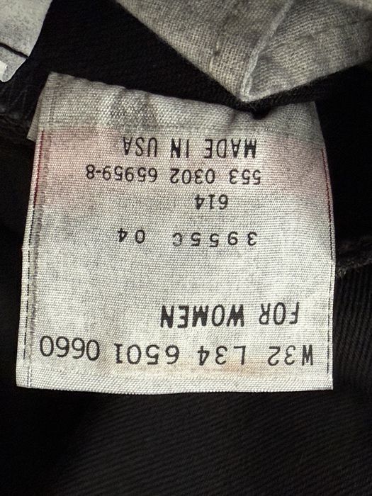 Blugi LEVIS 501 USA Negru Dama Femei | Marime 32 x 34 (Talie 81 cm)