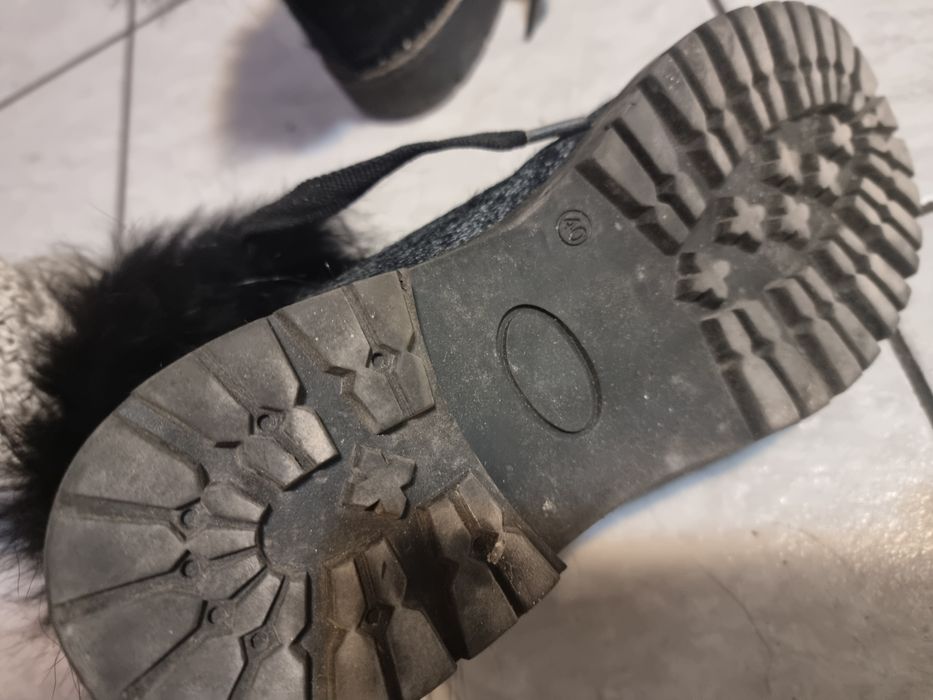 Oscar  дамски боти естествен косъм номер 40