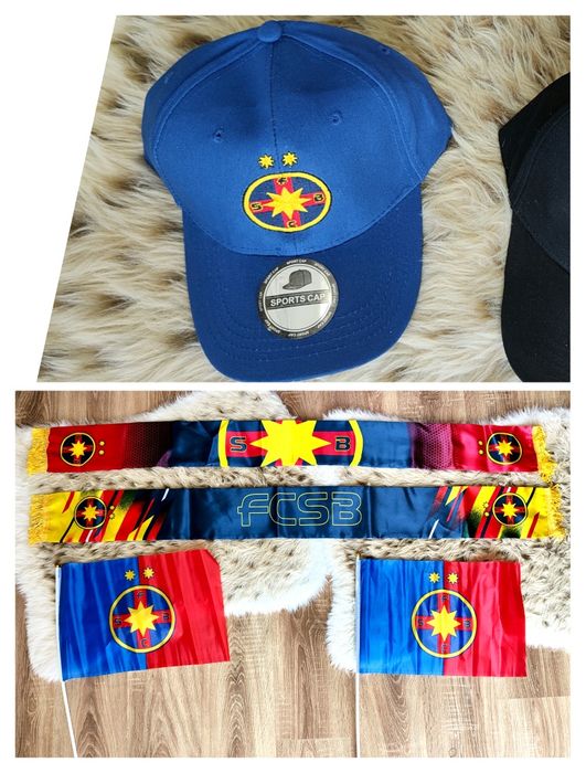 Set Steaua București Șapcă FCSB + Eșarfă fcsb+ Steag