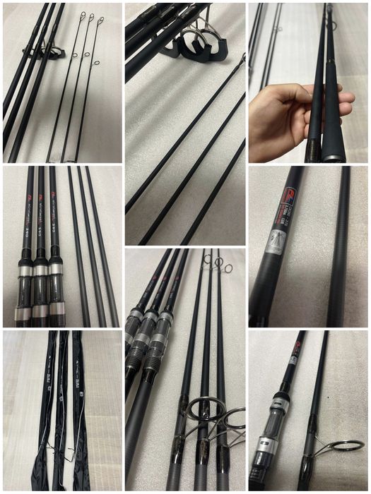 SET 3 Lansete FL Strategist 3.90m/3.75lbs+3 Mulinete FL 14000 New 2025